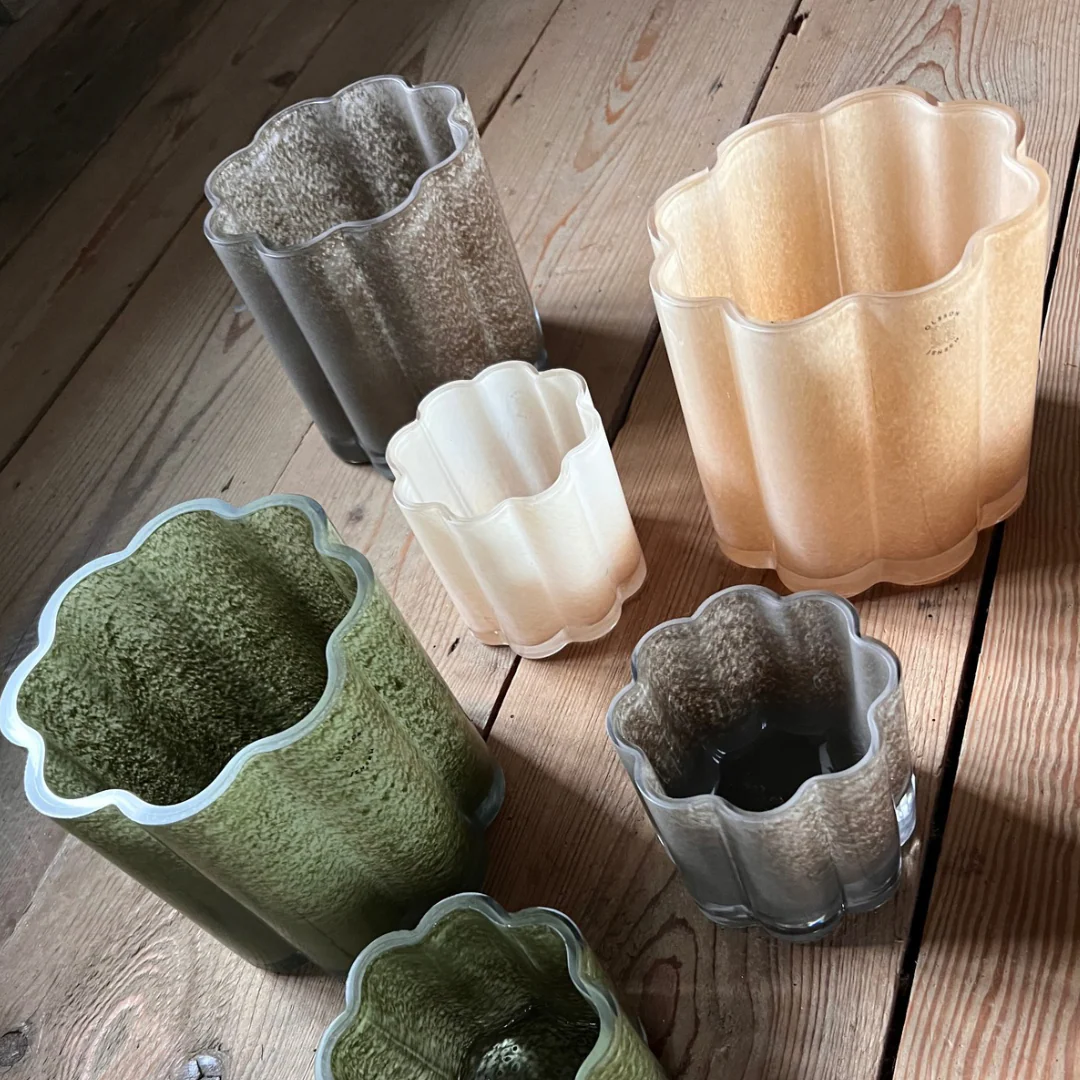 Clara ljuslykta från Olsson & Jensen, beige, liten - Bild 3