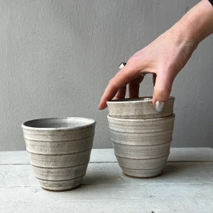 Kopp med mjuk rand, vit