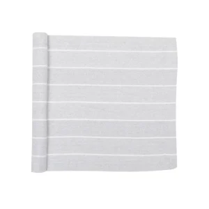 Löpare Edith från Recycling by Wille, randig ,ljusgrå