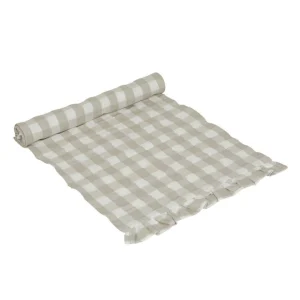 Lisa löpare från Fondaco, beige/rutig