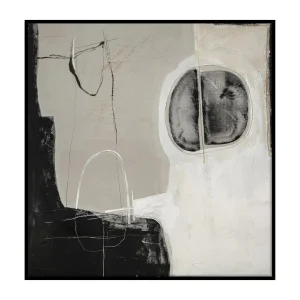 Akrylmålning Ensemble, svart ram